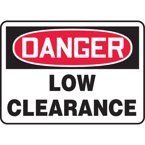 SAT056-"Low Clearance" Sign