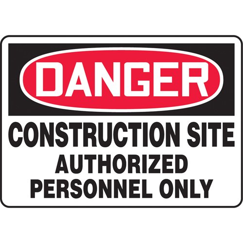 SAT178-"Construction Site Authorized Personnel" Sign