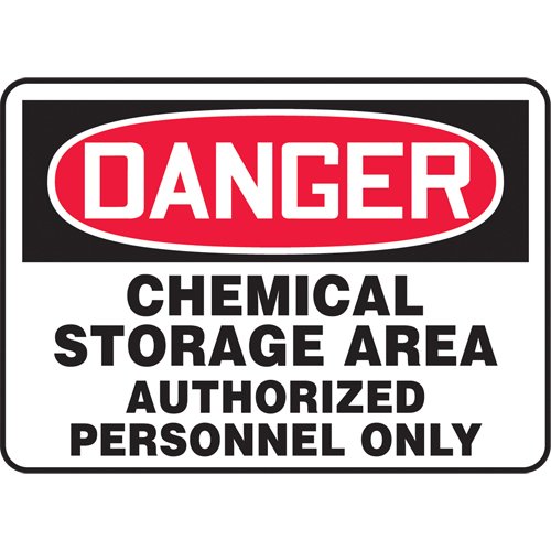 SAT212-"Chemical Storage Area" Sign
