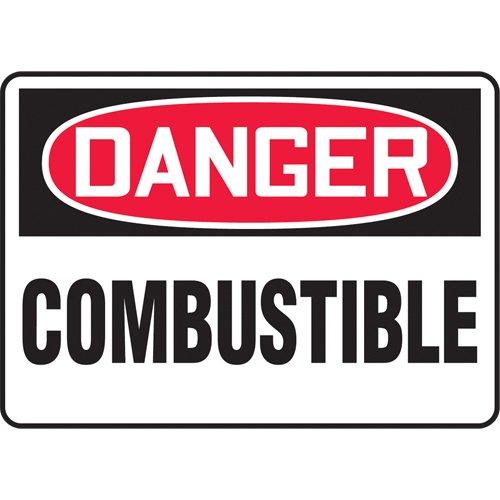 SAT217-"Combustible" Sign