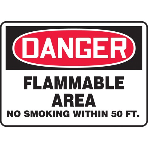 SAT255-"Flammable Area" Sign