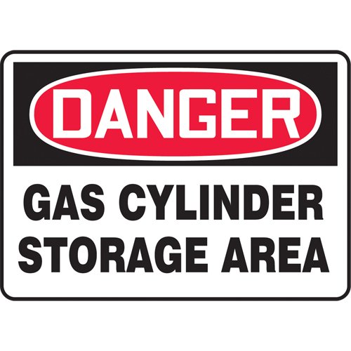 SAT312-"Gas Cylinder Storage Area" Sign