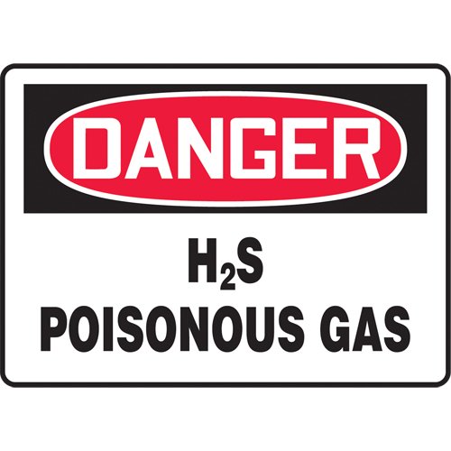 SAT331-"H2S Poisonous Gas" Sign