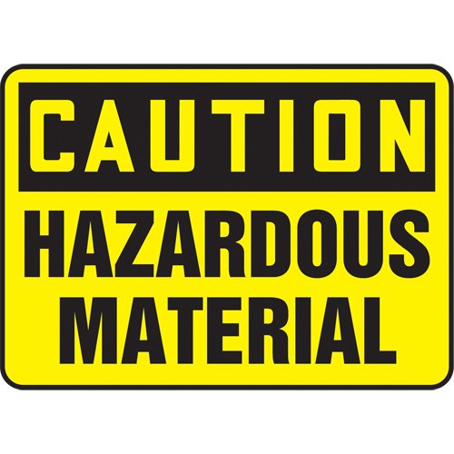 SAT409-"Hazardous Material" Sign