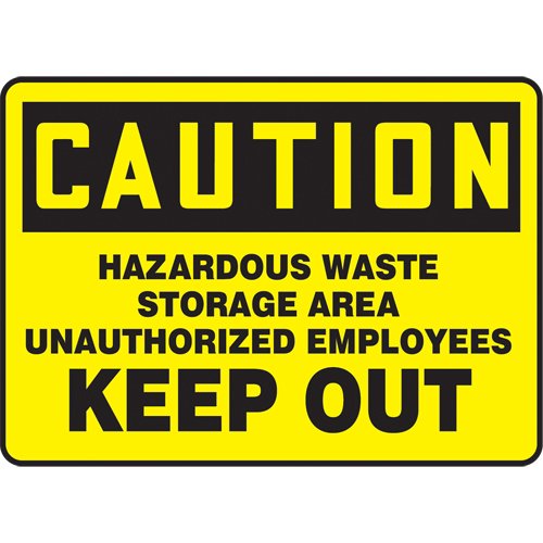 SAT421-"Hazardous Waste Storage Area" Sign