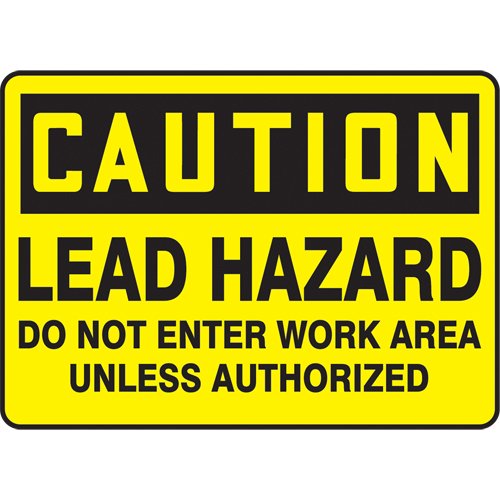 SAT436-"Lead Hazard" Sign