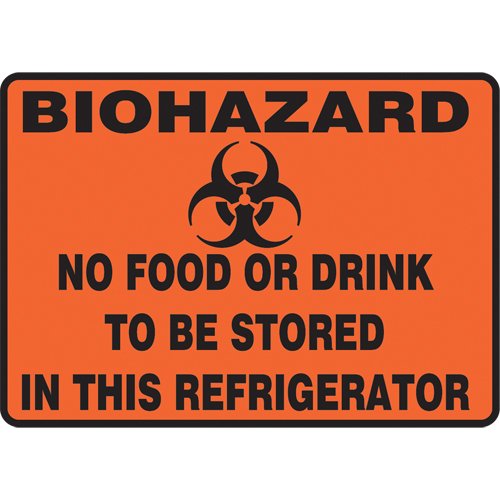 SAT473-"Biohazard" Refrigerator Sign