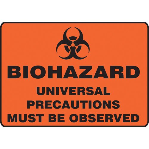 SAT478-"Biohazard Universal Cautions" Sign