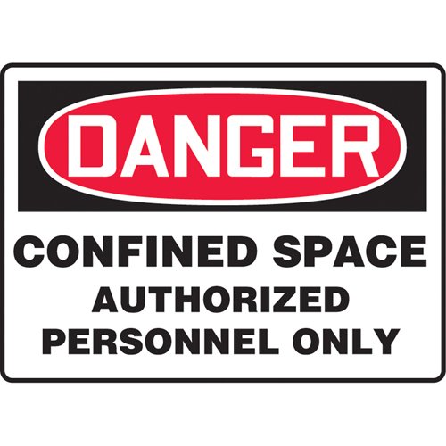 SAT512-"Confined Space Authorized Personnel" Sign
