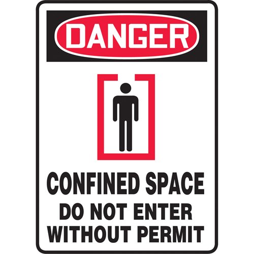 SAT522-"Confined Space Do Not Enter" Sign
