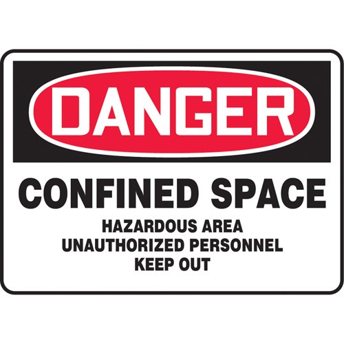 SAT554-"Confined Space Hazardous Area" Sign
