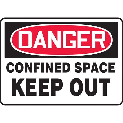 SAT555-"Confined Space Keep Out" Sign