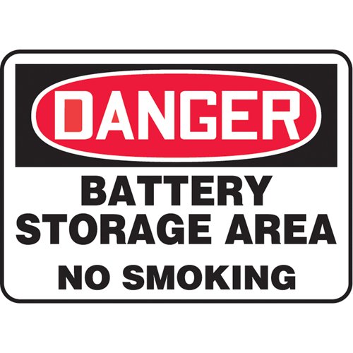 SAT691-"Battery Storage Area" Sign