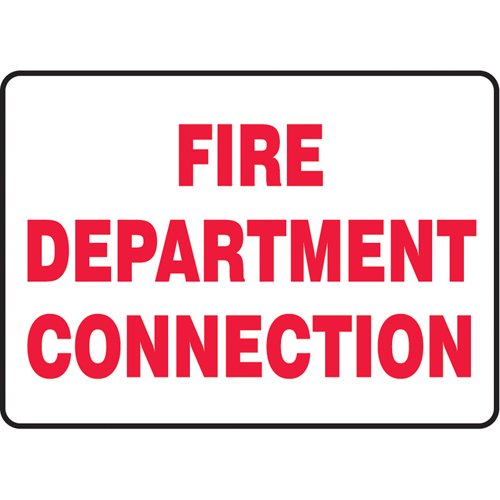 SAT836-"Fire Department Connection" Sign
