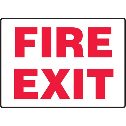 SL051-"Fire Exit" Sign