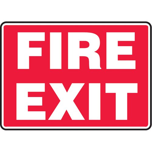 SAT854-"Fire Exit" Sign