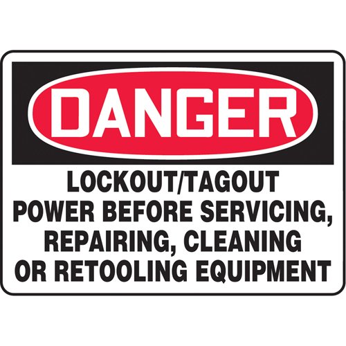 SAT932-"Lock Out/Tag Out" Sign