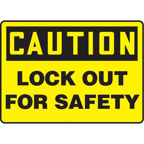 SAT989-"Lock Out" Sign