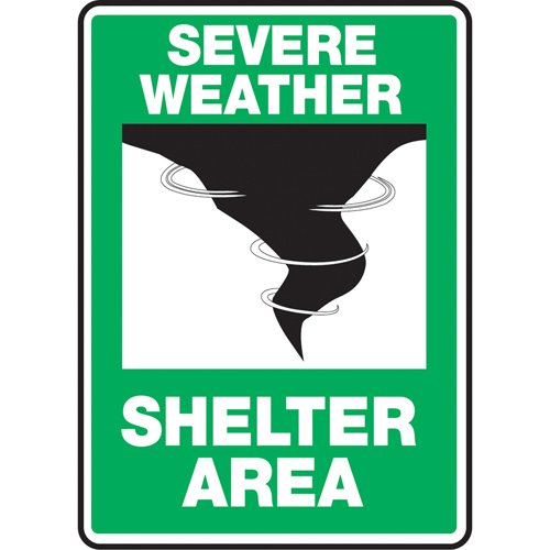 SAU117-"Shelter Area" Sign