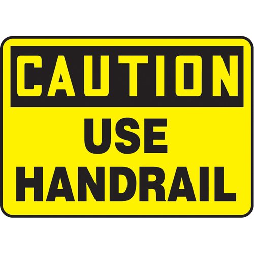 SAU250-"Use Handrail" Sign
