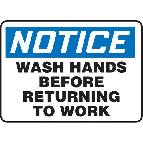 SAU306-"Wash Hands" Sign