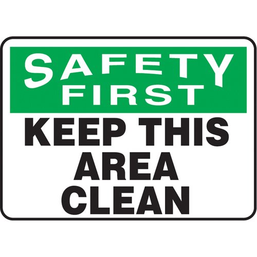 SAU315-"Keep This Area Clean" Sign