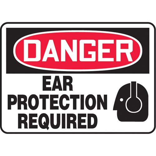 SAU370-"Ear Protection Required" Sign