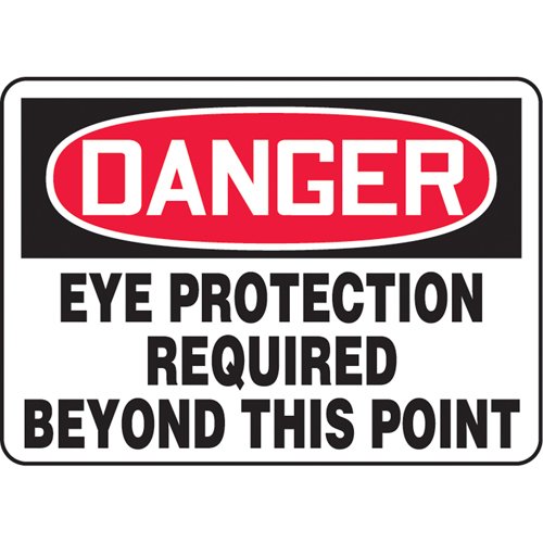 SAU378-"Eye Protection Required" Sign