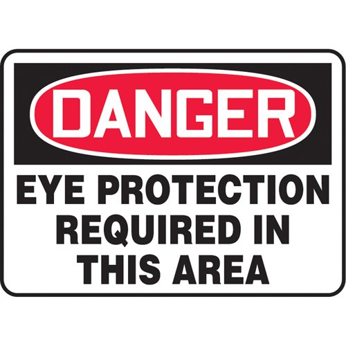SAU387-"Eye Protection Required" Sign