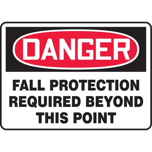 SAU399-"Fall Protection Required" Sign