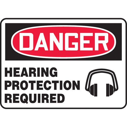 SAU430-"Hearing Protection Required" Sign