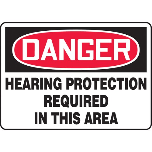 SAU438-"Hearing Protection Required" Sign