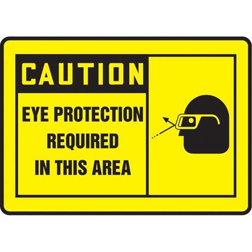 SAU474-"Eye Protection Must Be Worn" Sign