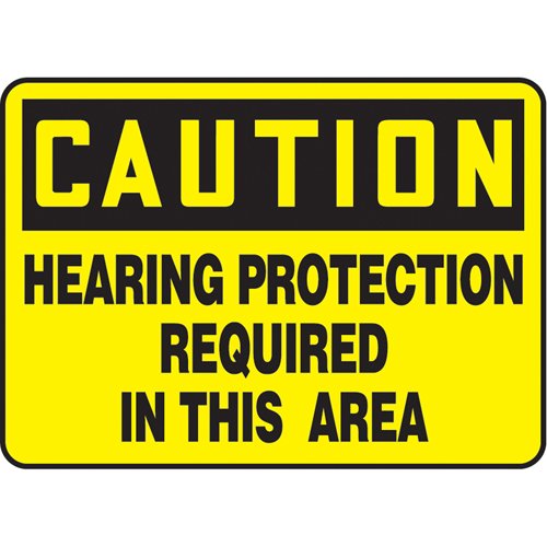 SAU510-"Hearing Protection Required" Sign