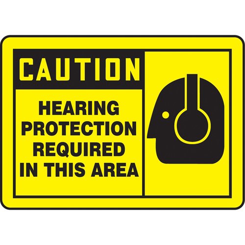 SAU520-"Hearing Protection Required" Sign