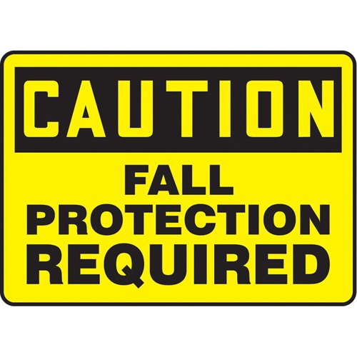 SAU529-"Fall Protection Required" Sign