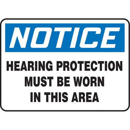 SAU573-"Hearing Protection Must Be Worn" Sign