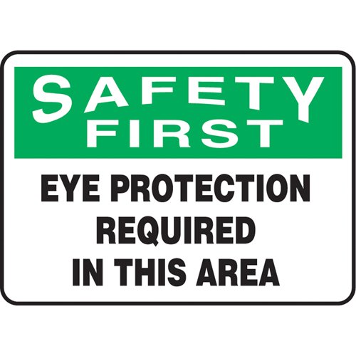 SAU584-"Eye Protection Required" Sign