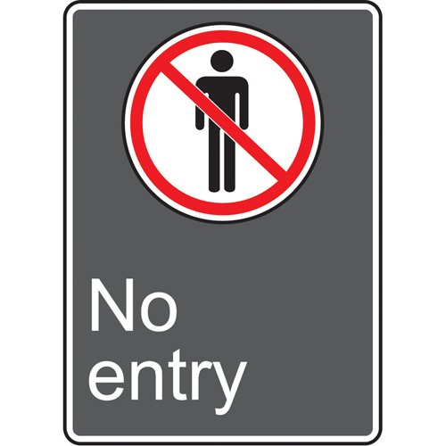 SAU933-No Entry CSA Standard Safety Sign