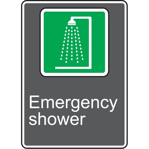 SAU981-Emergency Shower CSA Standard Safety Sign
