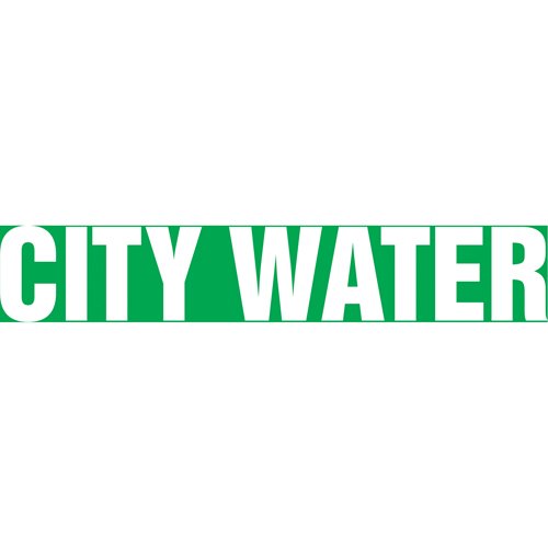 SH633-"City Water" Pipe Markers