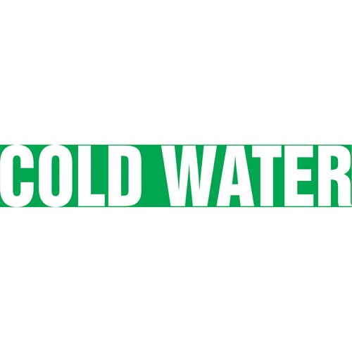 SH637-"Cold Water" Pipe Markers