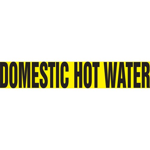 SAV338-"Domestic Hot Water" Pipe Marker