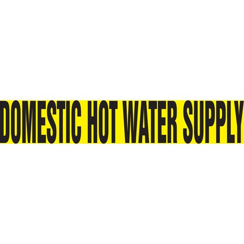 SAV345-"Domestic Hot Water Supply" Pipe Marker