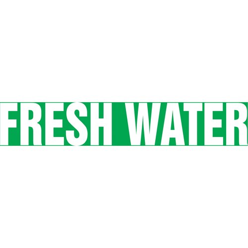 SH870-"Fresh Water" Pipe Markers