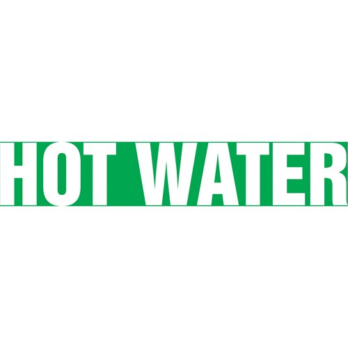 SAV400-"Hot Water" Pipe Marker