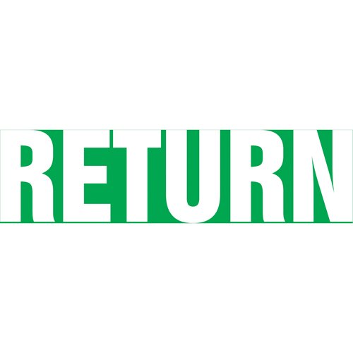 SAV507-"Return" Pipe Marker