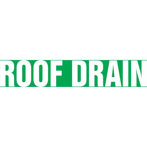 SI374-"Roof Drain" Pipe Markers