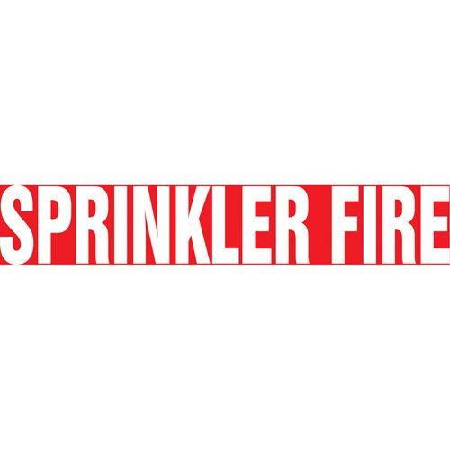 SI458-"Sprinkler Fire" Pipe Markers