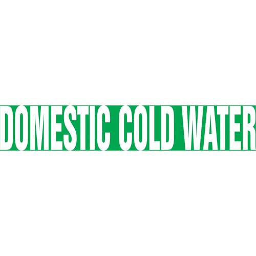 SAV814-Snap Tite™ "Domestic Cold Water" Pipe Marker